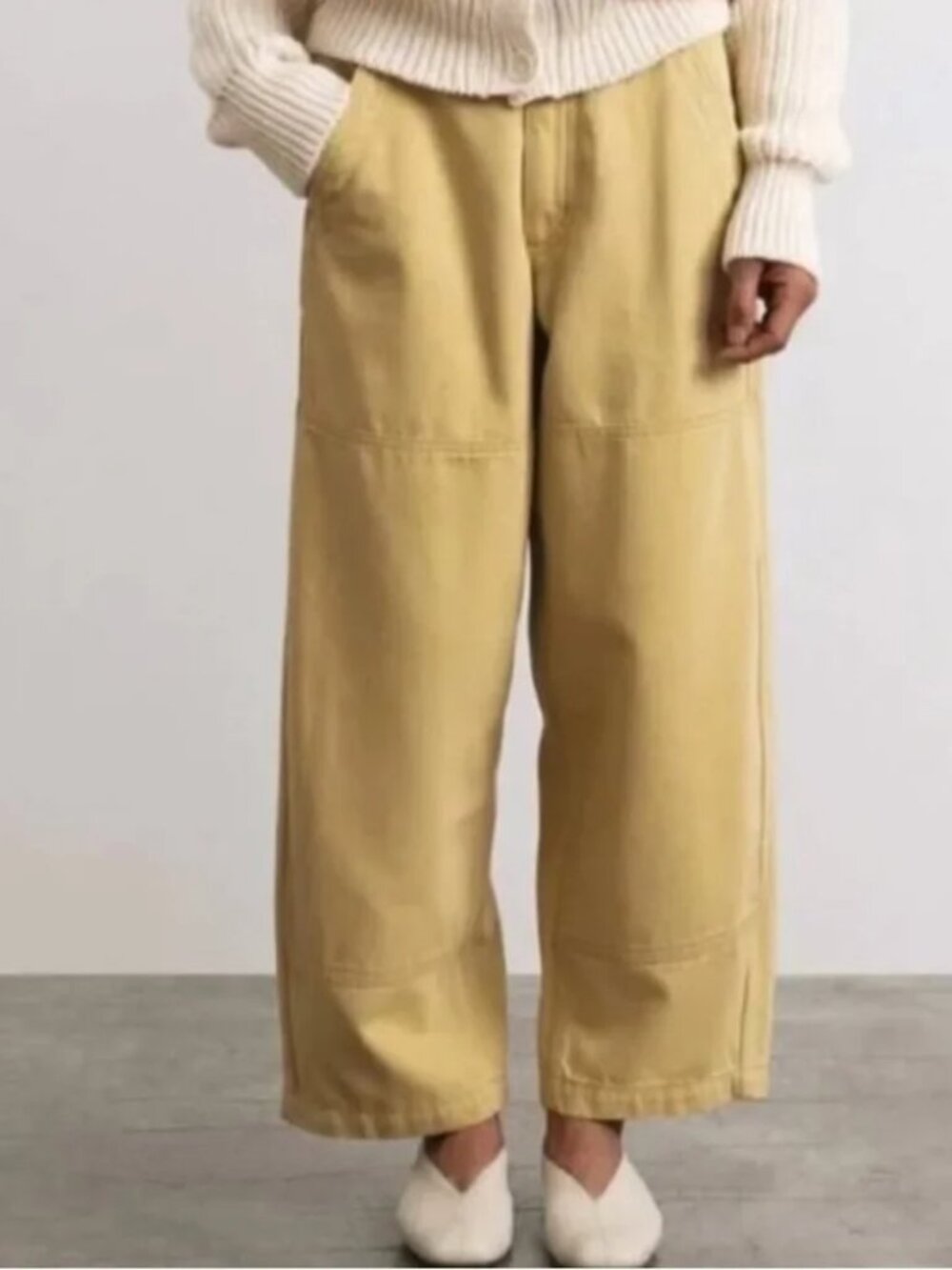OZMA Jardin Pants | S |  Hay / Pale Yellow